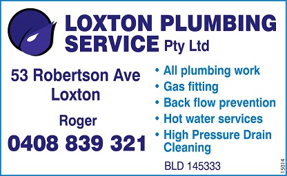 banner image for Loxton Plumbing Service Pty Ltd