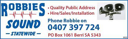 banner image for Robbies Sound Services